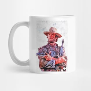 ✪ A Tribute to Clint Eastwood ✪ Watercolor Portrait Mug